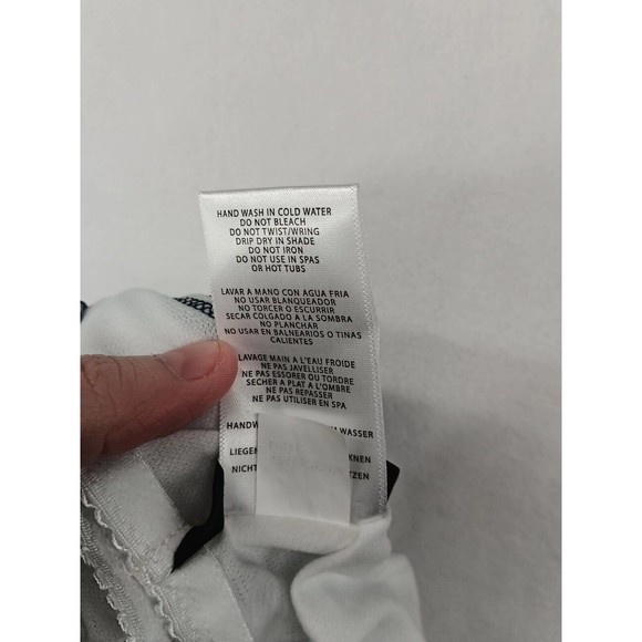 NWOT Carmen Marc Valvo Swimwear One Piece One Shoulder Keyhole Swimsuit Size 14 - Picture 12 of 13